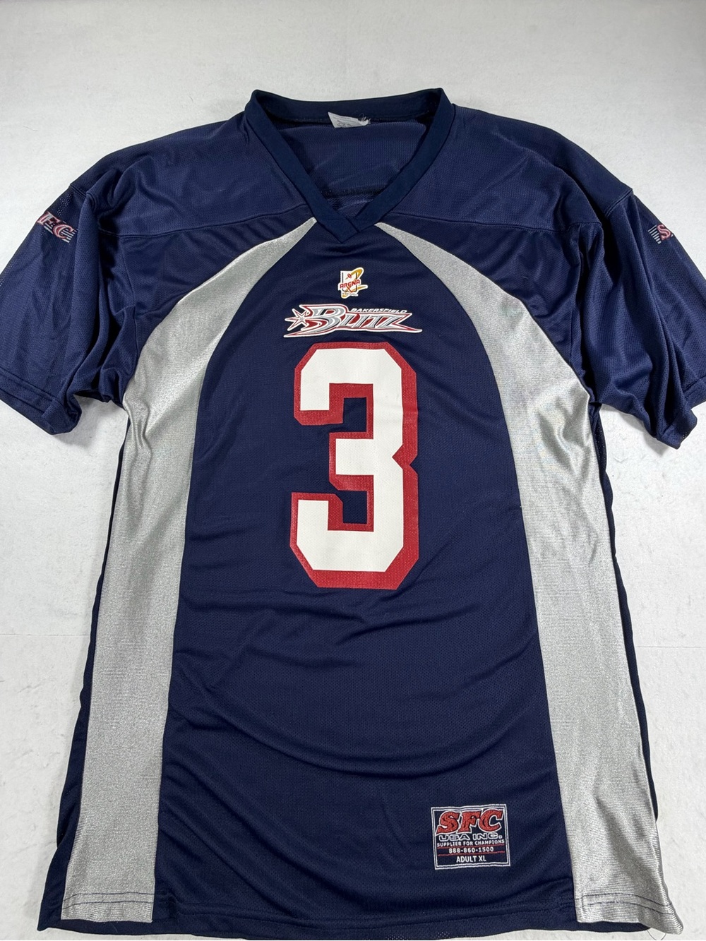 Bakersfield‎ Blitz Arena Football Signed Jersey #3 Adult XL Autographed
